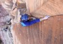 Classic Finger Crack Climbing at Red Rock Canyon: Dave Allfrey climbing Seduction Line 5.12a